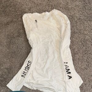 Figs white long sleeve I Am A Nurse T-Shirt